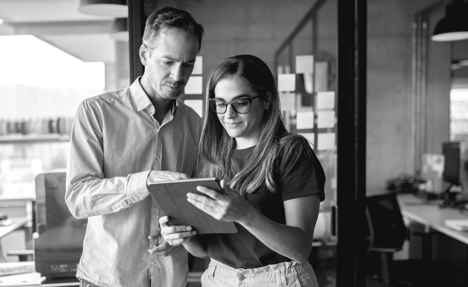 Business meeting discussing financial strategy and project planning